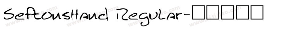 SeftonsHand Regular字体转换